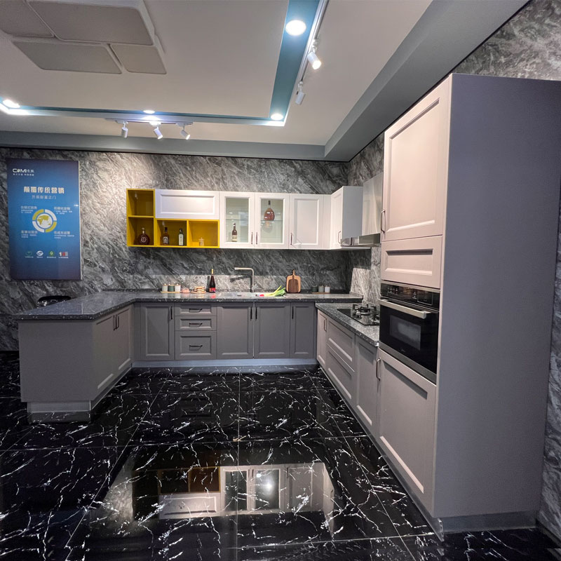 Kodėl PVC modernios pilkos virtuvės spintelės tampa pirmuoju šiuolaikinių namų pasirinkimu?
